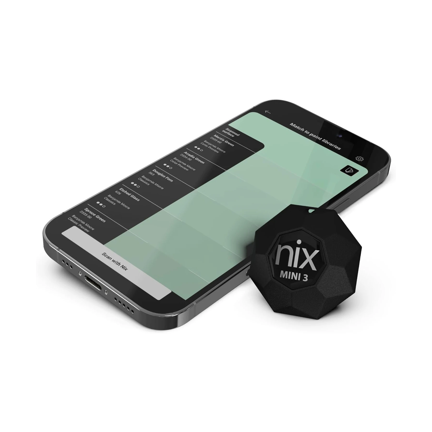 Nix Mini 3 Smart Color Picker Sensor – Portable Color Capture Device with Spectro 2 Technology