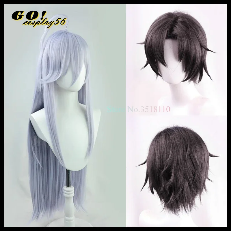 86 Eighty Six Vladilena Milize Cosplay Lena Shin Wig Long Straight Hair Synthetic Bangs Heat Resistant Anime Manga Headwear