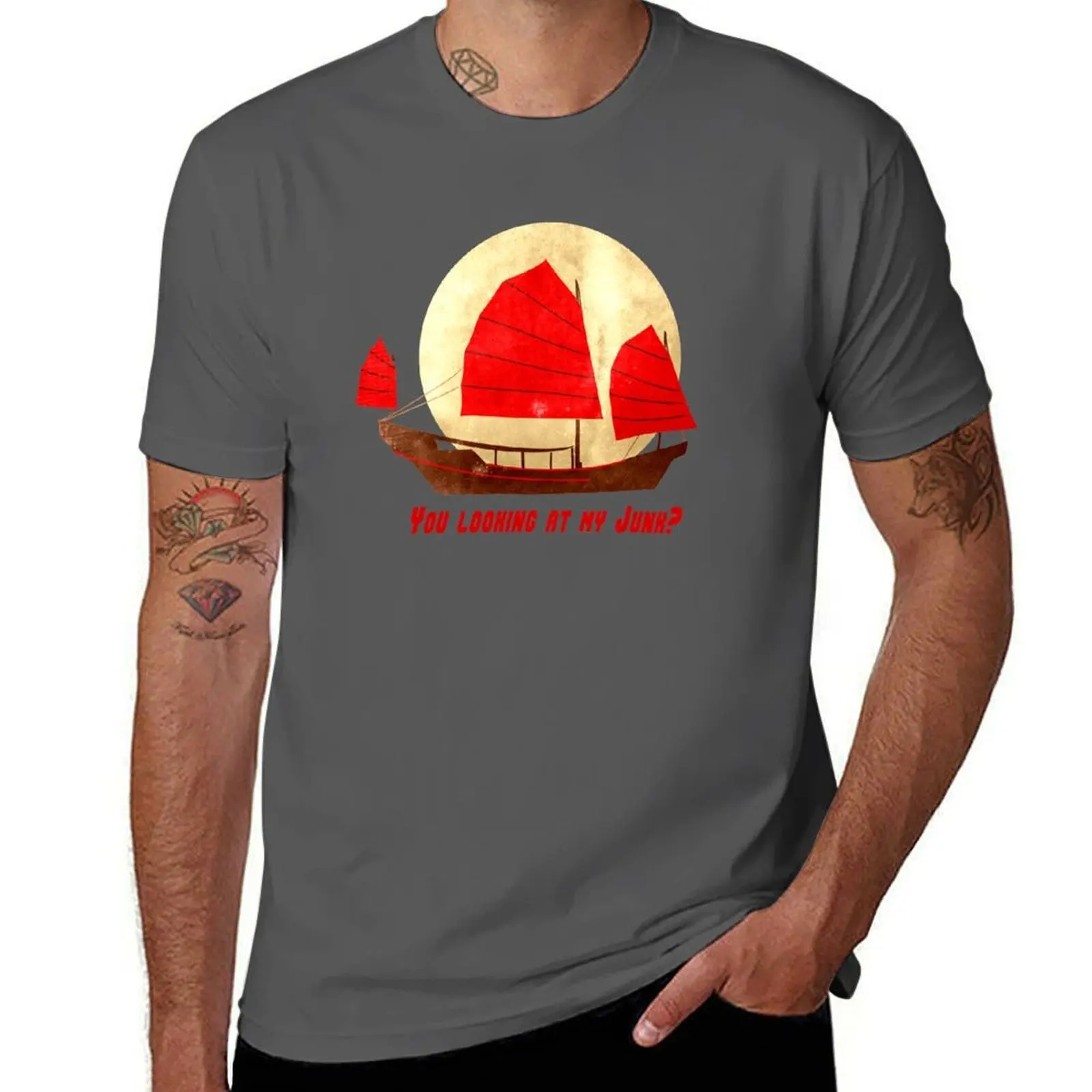 You lookin' at my Junk? T-Shirt t shirts for man pack cotton man t shirt cotton high quality T-Shirt