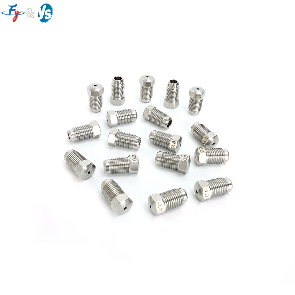 3/8 Thread UHP Hydro Jetting Nozzle Industrial High Pressure Cleaning Blasting Nozzle Waterjet Washer Cleaner Parts