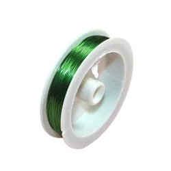 DIY Flower Bouquet Color Iron Wire Jewelry Beads String Wire 05mm in Width 40m in Length(Green)