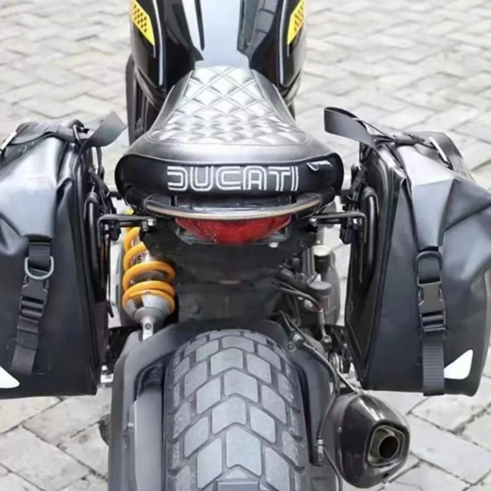 Ducati 800 Scrambler กรอบกระเป๋าด้านข้างชั้นวางสัมภาระด้านข้างด้านข้างชั้นวางกระเป๋าด้านข้างสําหรับ Ducati Scrambler 800 Scrambler800