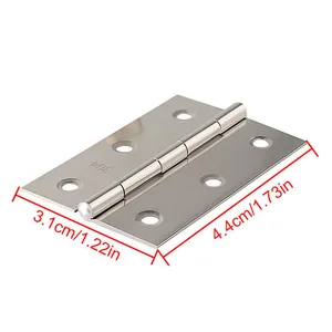 Bir Kapı menteşesi, Paslanmaz Çelik, Ahşap dolap Kapıları, Dolap, Pencere, Menteşeli, Düz, Donanım, Mobilya, Ev İçin, 10 Adet menteşeden kapıya 1 numaralı büyük satışların 12'si