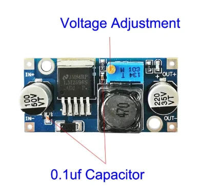 1PCS DC-DC 3A adjustable step-down module LM2596 LM2596S voltage-stabilized 24V to 12V 5V 3V and 3V electrostatic bag packaging