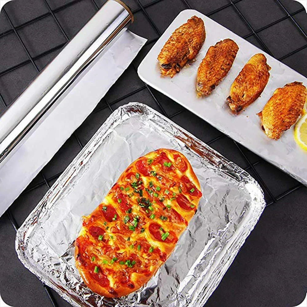 10M Length Baking Tin Foil Aluminum Foil Paper Kitchen  30 Cm / 11.8 Inches Width Heat Resistance Moisture Resistance