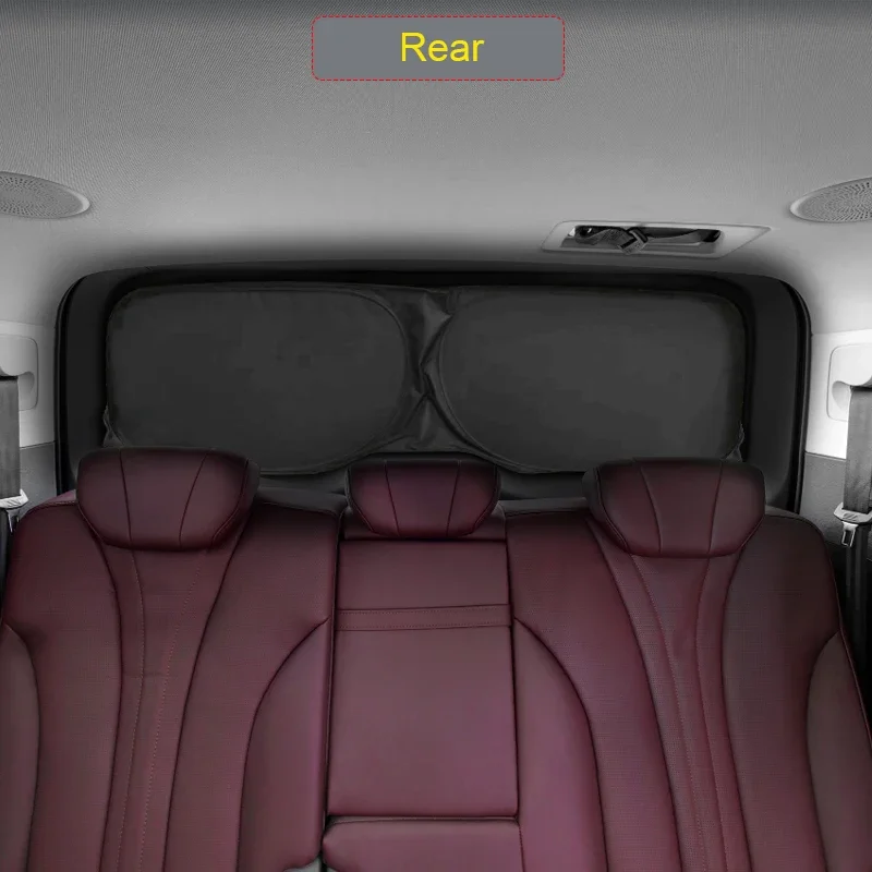 

Автомобильный черный солнцезащитный козырек для окон, автоматический анти-УФ-тепляционный защитный чехол, аксессуары для интерьера для HONGQI HQ9 2024-Present