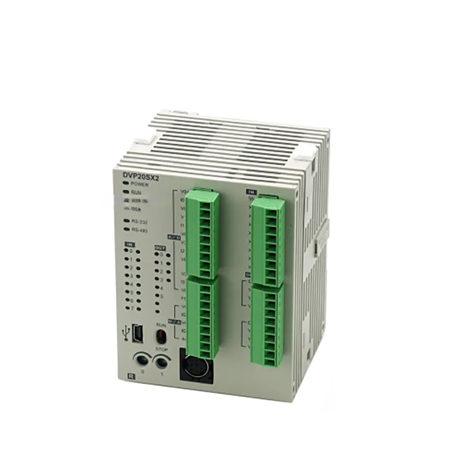 Delta PLC Relay Transistor Output Analog Programmable Logical Controller DVP20SX211T DVP20SX211R DVP20SX211S 24V 8(4AI) 6(2AO)