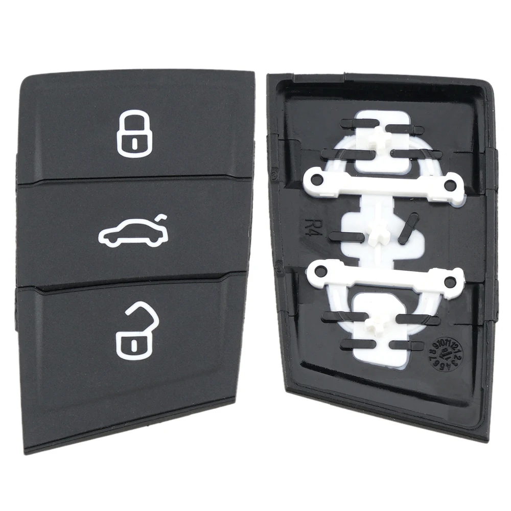 

3-кнопочный резиновый флип-брелок для автомобильного ключа, подходит для Volkswagen Golf Skoda Octavia Seat Leon Ibiza, сменный чехол для автомобильного ключа