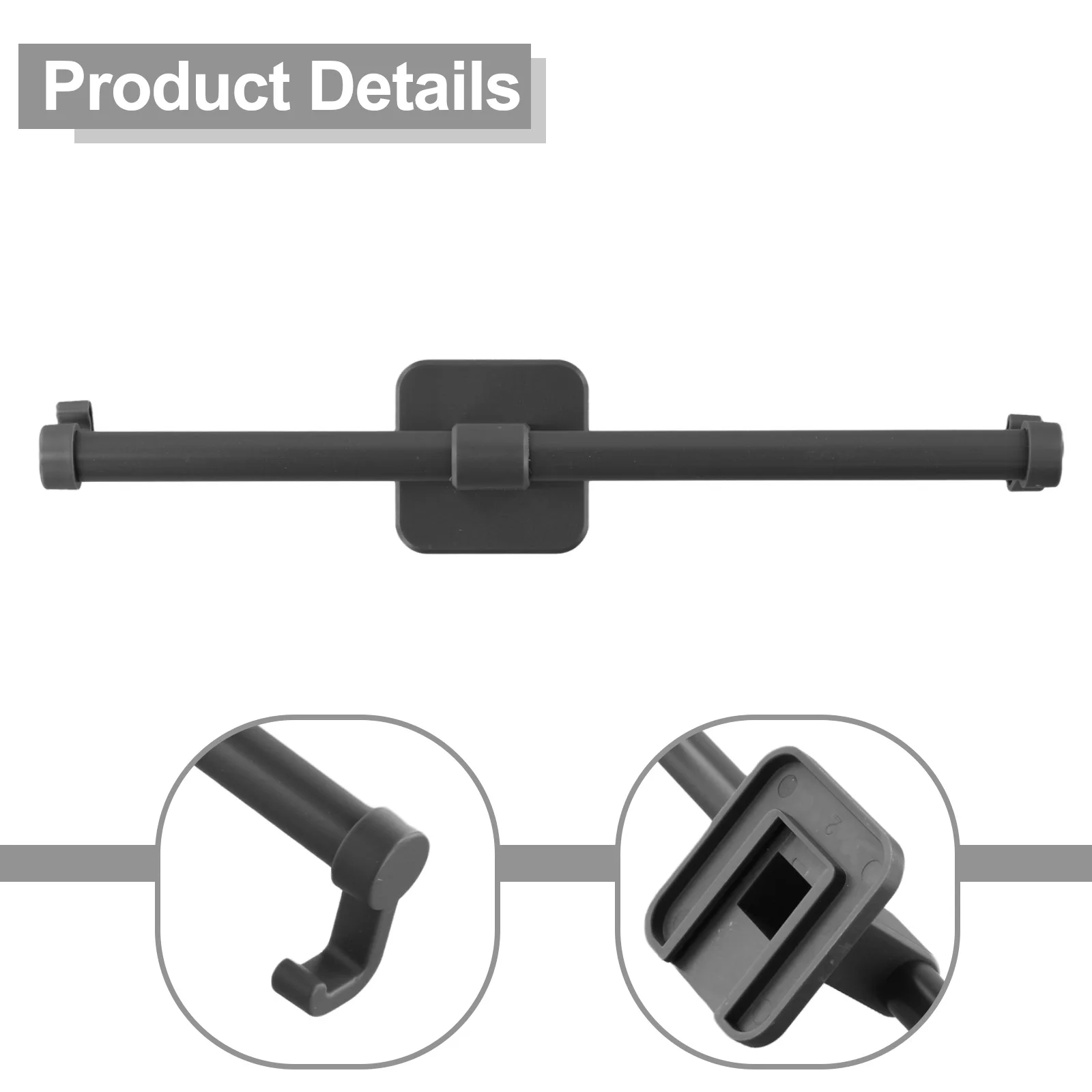 30/40/50CM Bathroom Towel Bar Wall Mounted Self-Adhesive Removable Single Bar Towel Rack Towel Rack Hanger Bathroom Hardware