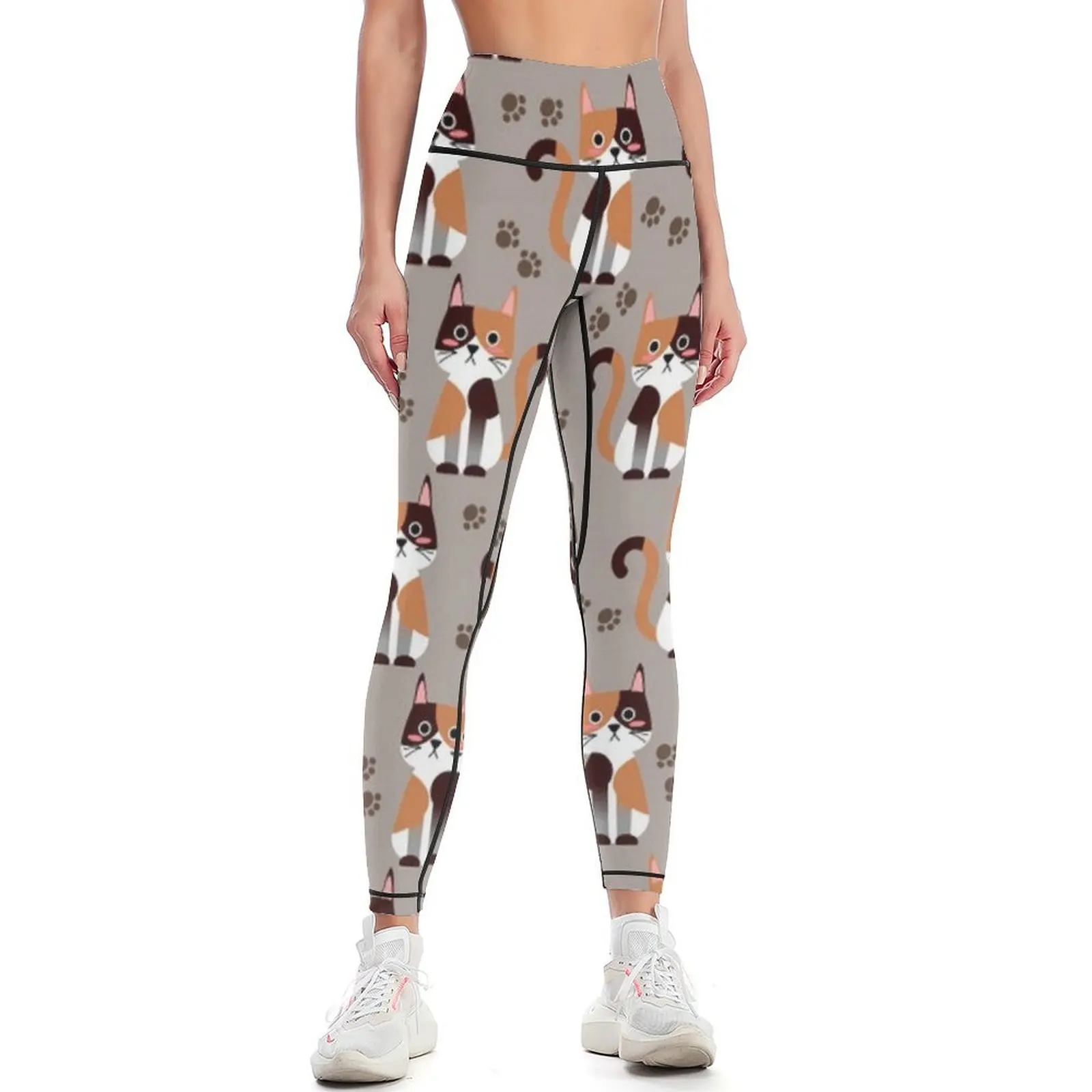 Calico Cats - Lots of Calico Cats Leggings Sweatpants Women's high waist Women sports Legging sport Womens Leggings