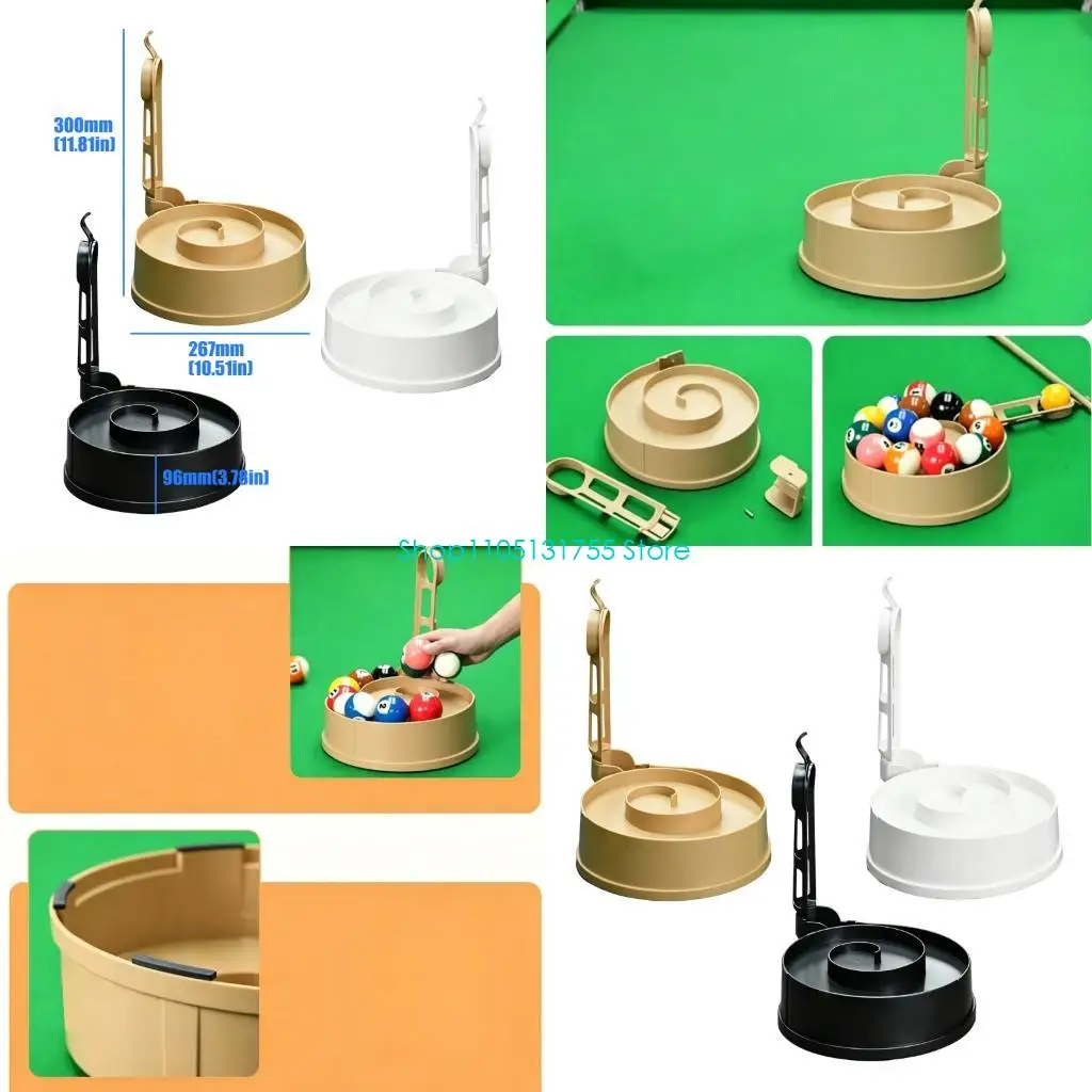 

K0EF Billiards Training Rack 3D Printed Pool Ball Rack with Perfect Alignment, Holds 15 Balls, Practice Tool for Pool Table