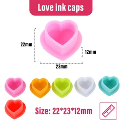 100pcs/bag Soft Silicone Microblading Tattoo Ink Cup Caps very soft no harm for your machine and your needles