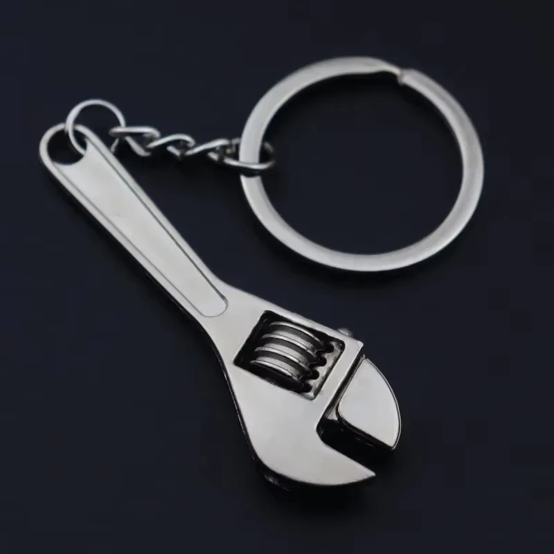 Mini Wrench Keychain Portable Precision Repair Tool Metal Adjustable Jaw Wrench Keychain Wrench Manual Repair Tool