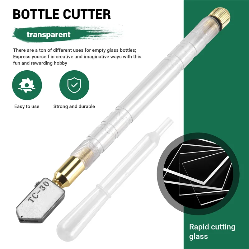 1PCS Upgrade Diamond Glass Cutter 2-19Mm 175Mm Carbonization Tungsten Alloy Glasses Cutters For Hand Tool Glass Cutting-ABLI