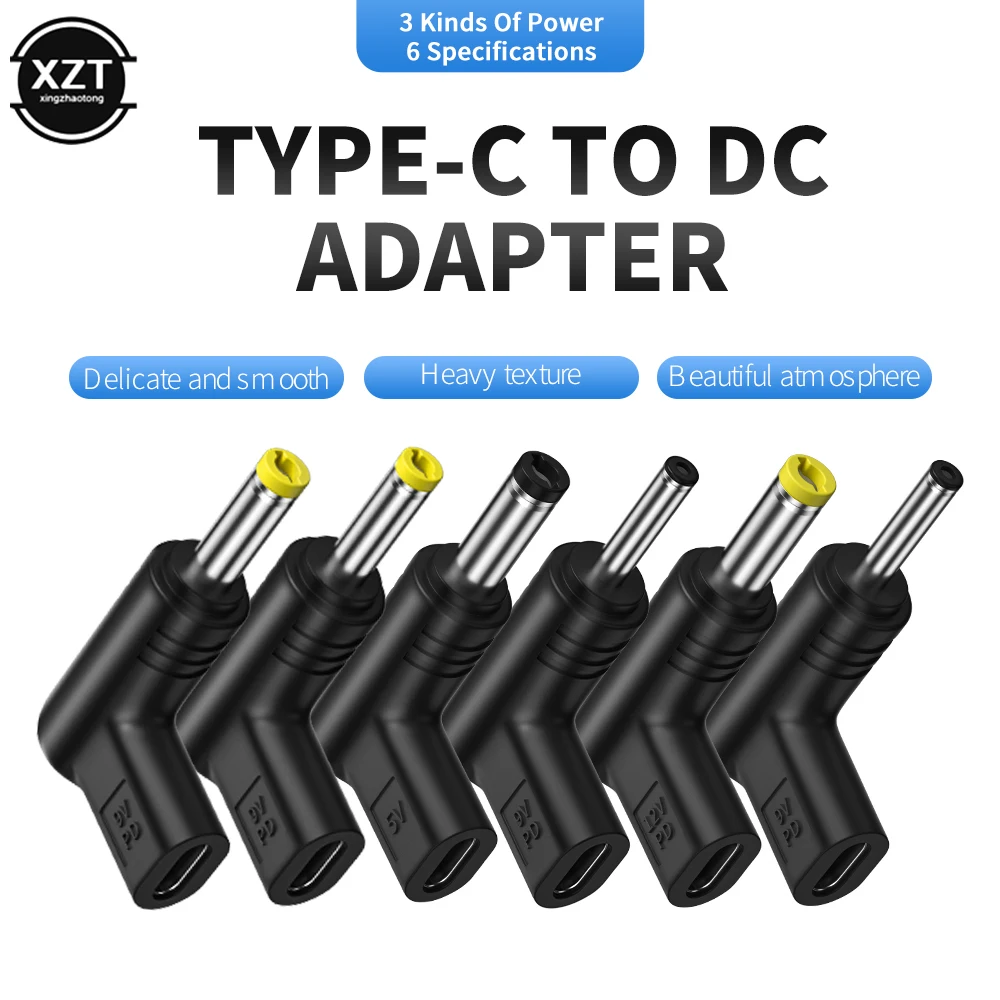 Laptop Power Adapter Connector DC Plug USB Type C Female to Universal Male  for Lenovo Asus Hp Dell Acer Notebook Charge