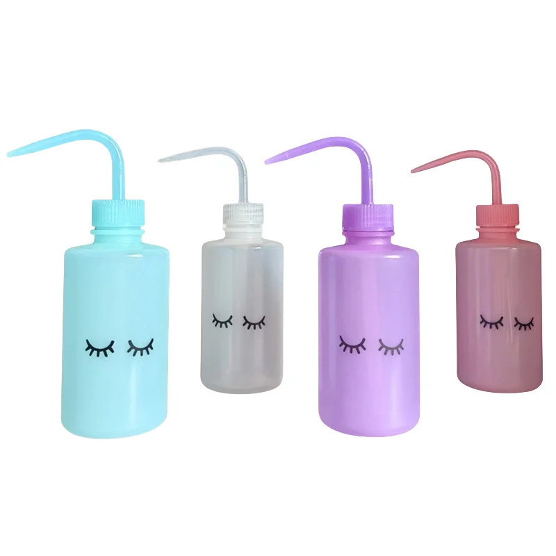 250ml Washing Bottle Tattoo Clean Squeeze Bottle Eyelash Extension Cleaning Laboratory Measuring Bottles Plastic Makeup Tool