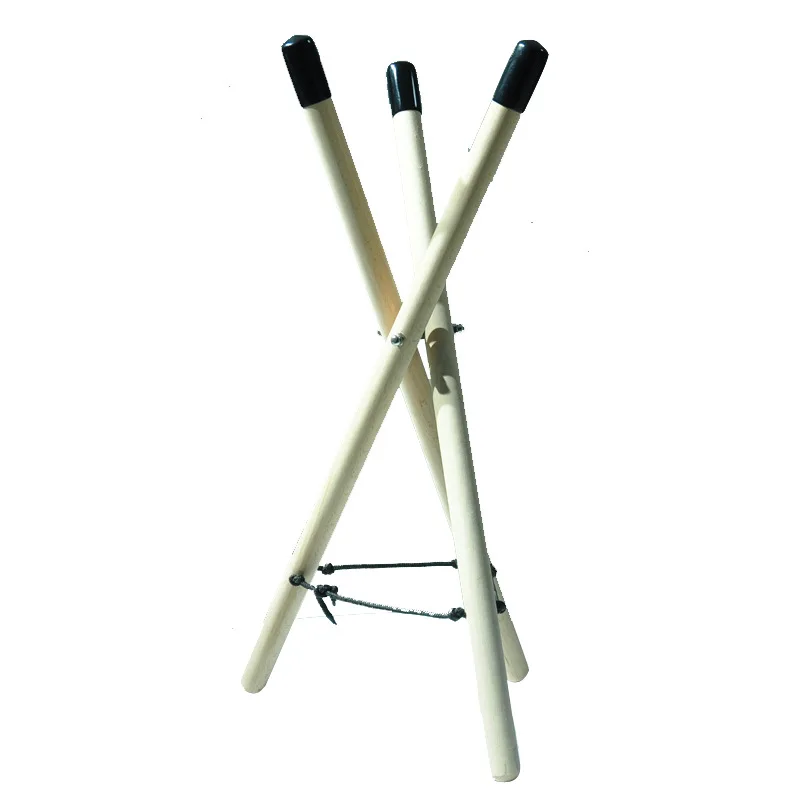 

Ethereal drum bracket, beech tripod shelf, hand disc empty drum bracket