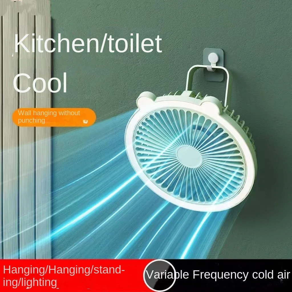 Toilet fan without punching holes Summer kitchen dedicated fan Wall mounted toilet electric  Desktop small