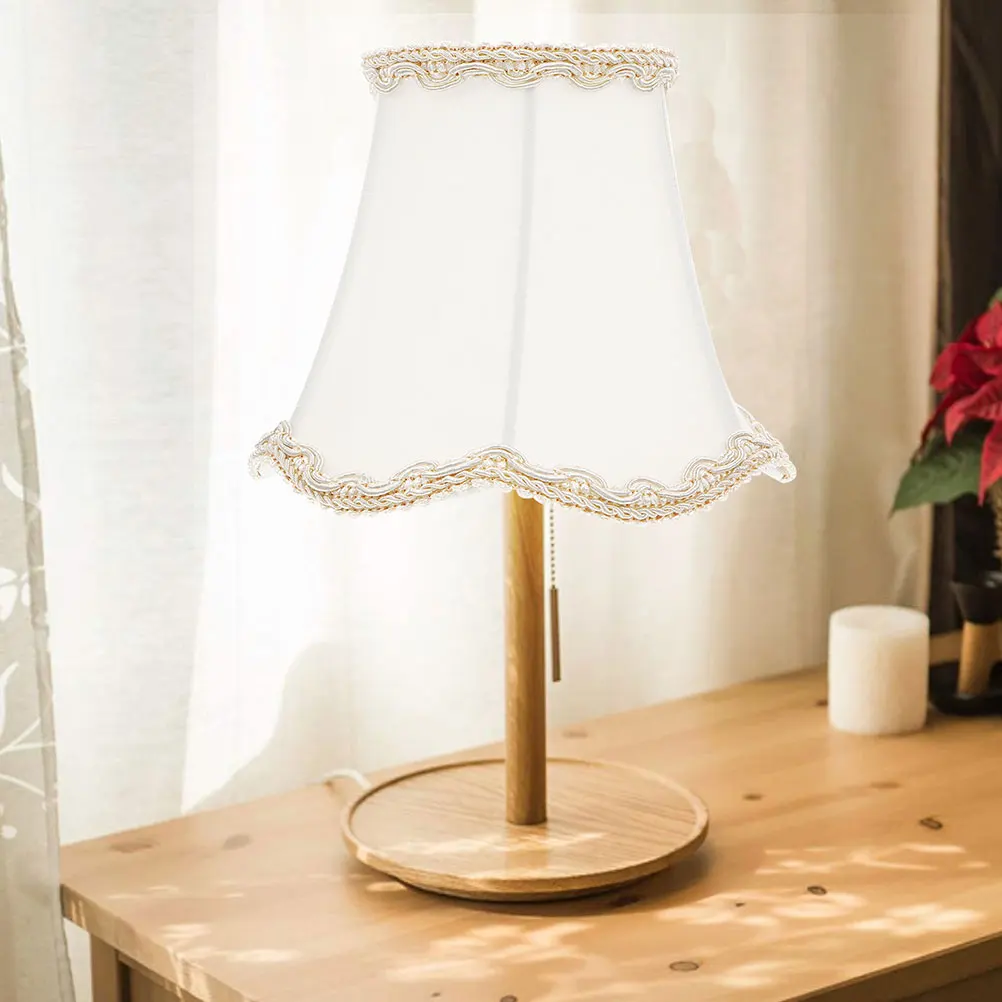 

2pcs Fabric Lampshade Modern Barrel Pendant Shades Cloth Cover Clip on Table Bedside European Style Lighting Accessories