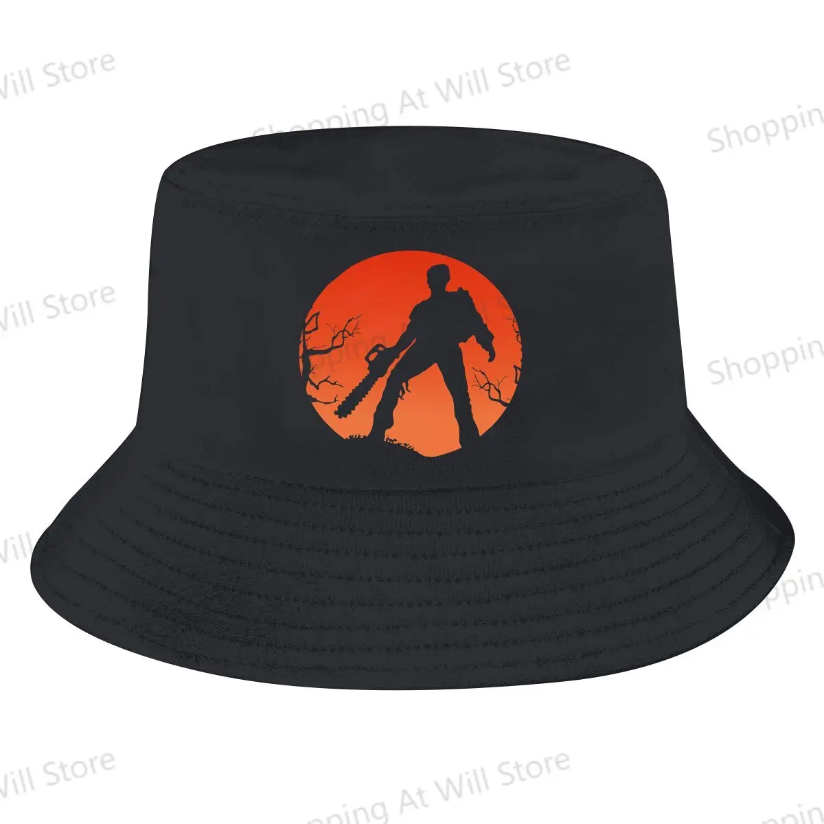 Leisure Fashion  Funny Ash Vs The Evil Dead Men's and Women's Fisherman Hat Horror Movie Bruce Campbell Fishing  Hat Couple gift