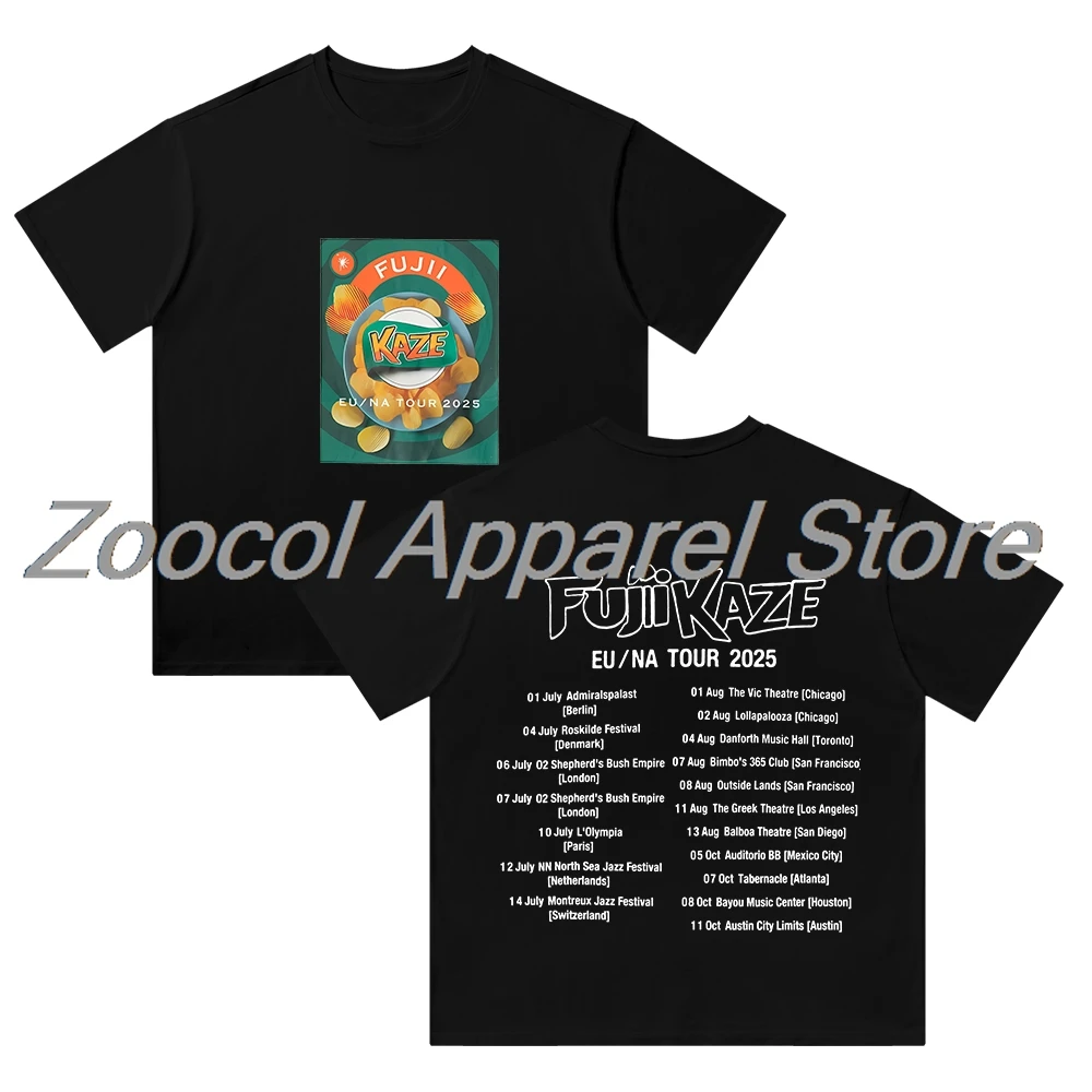 

Fujii Kaze Europe and North America 2025 Tour Tee Merch Men Women T-Shirt Trendy Streetwear Short Sleeve