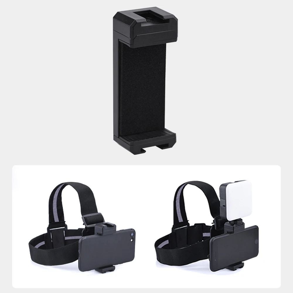 Headband Holder for Gopro Action Camera with Mount Clip Headband Holder Smartphone Mobile Phone Live Video Portable Accessories