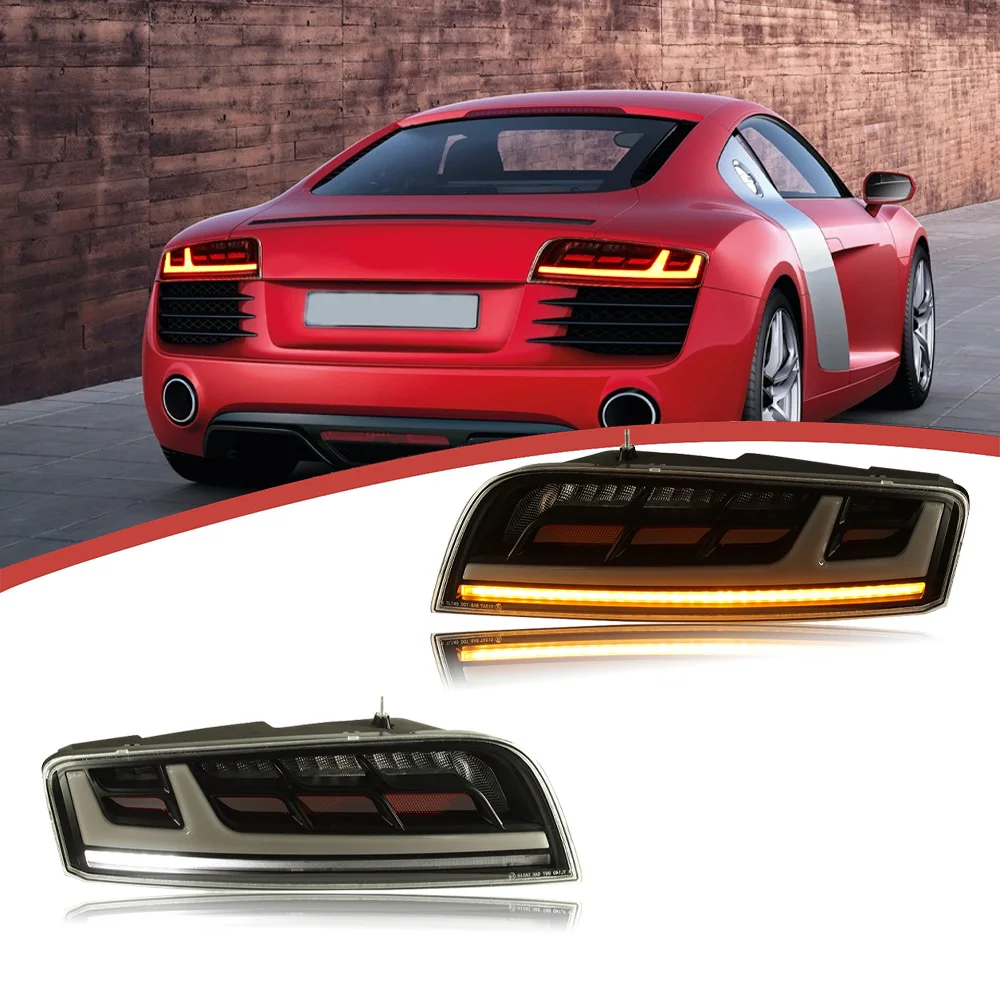 

New and Improved taillights for 2007-2015 A8 Taillight Assembly Modified New RS LED Running Light Flow Turn Signal