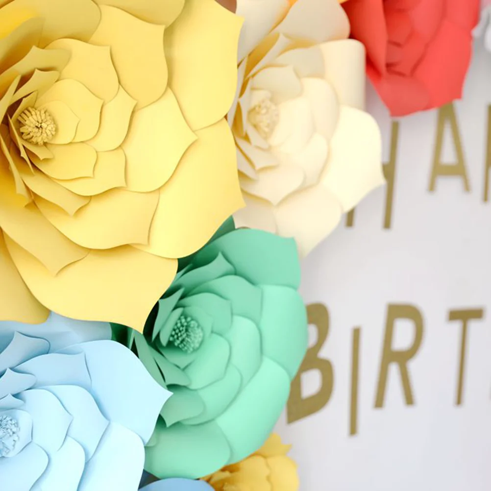 

2pcs 30Cm Eco-Friendly Artificial Paper Flowers Wedding Decoration Centerpiece Table Scatters Bridal Baby Shower Anniversary