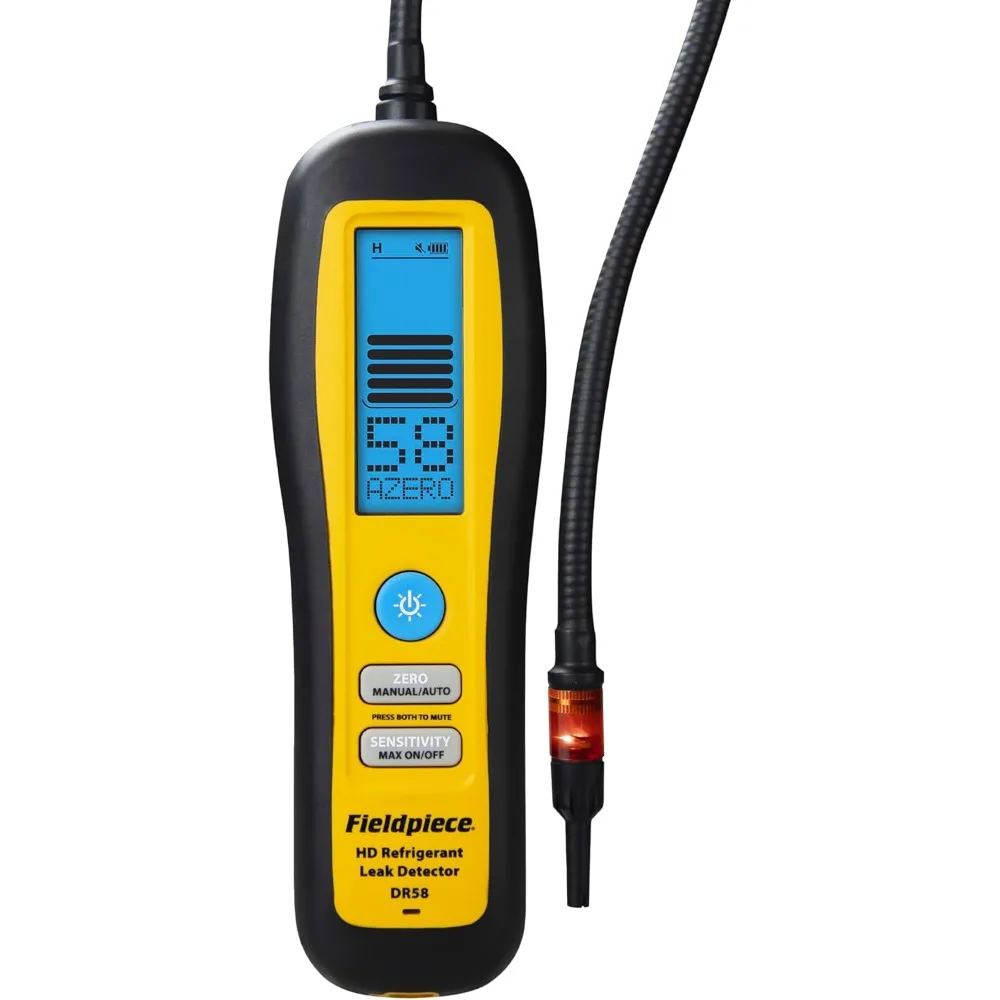 

Heated Diode Refrigerant Leak Detector Ultra Sensitive Sniffer HVAC Tool Backlit LCD