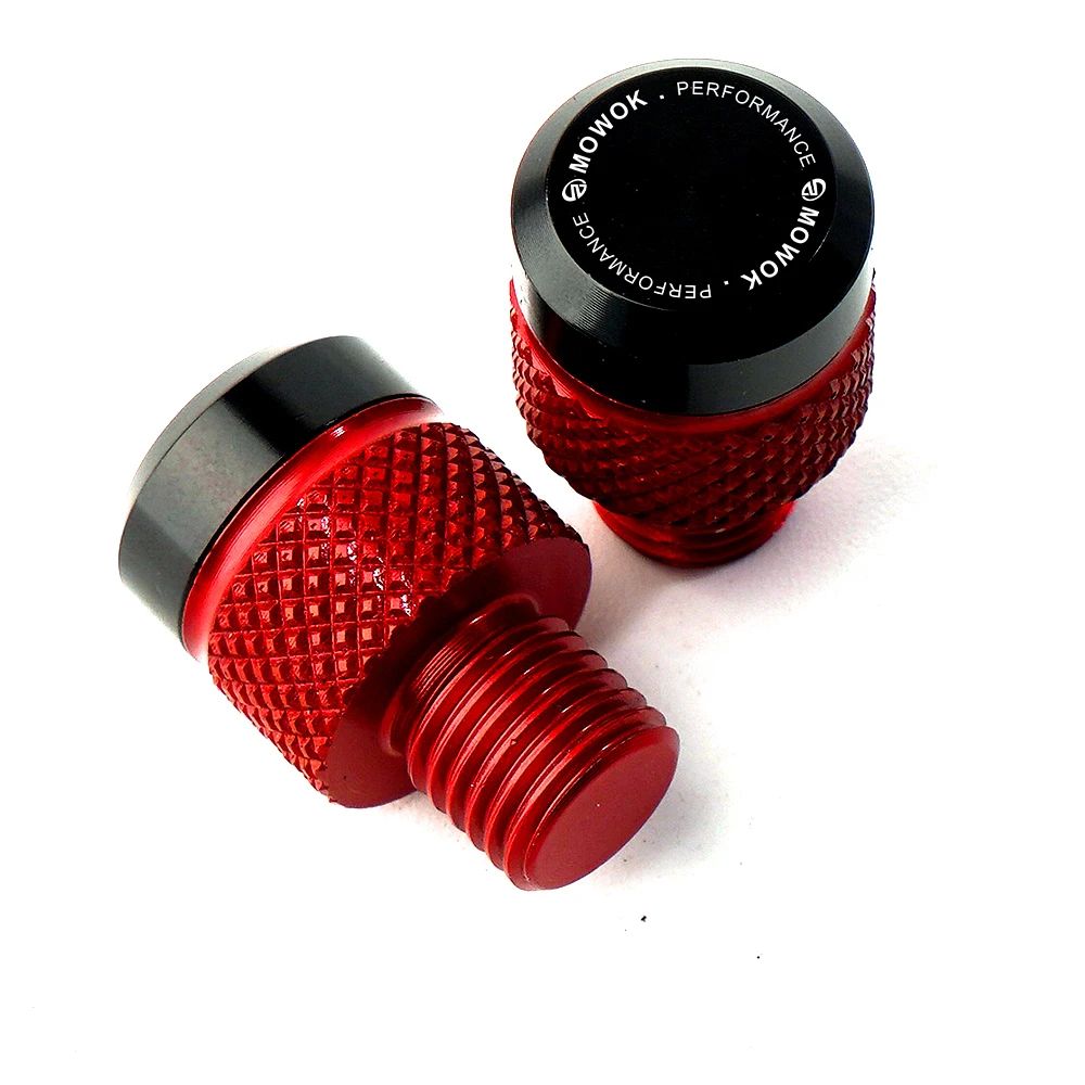 MOWOK per Honda CB650R CB 750 1000R 650F 500X CBR650R CBR1000RR Hornet Msx125 moto CNC Mirror Hole Plug viti Cap