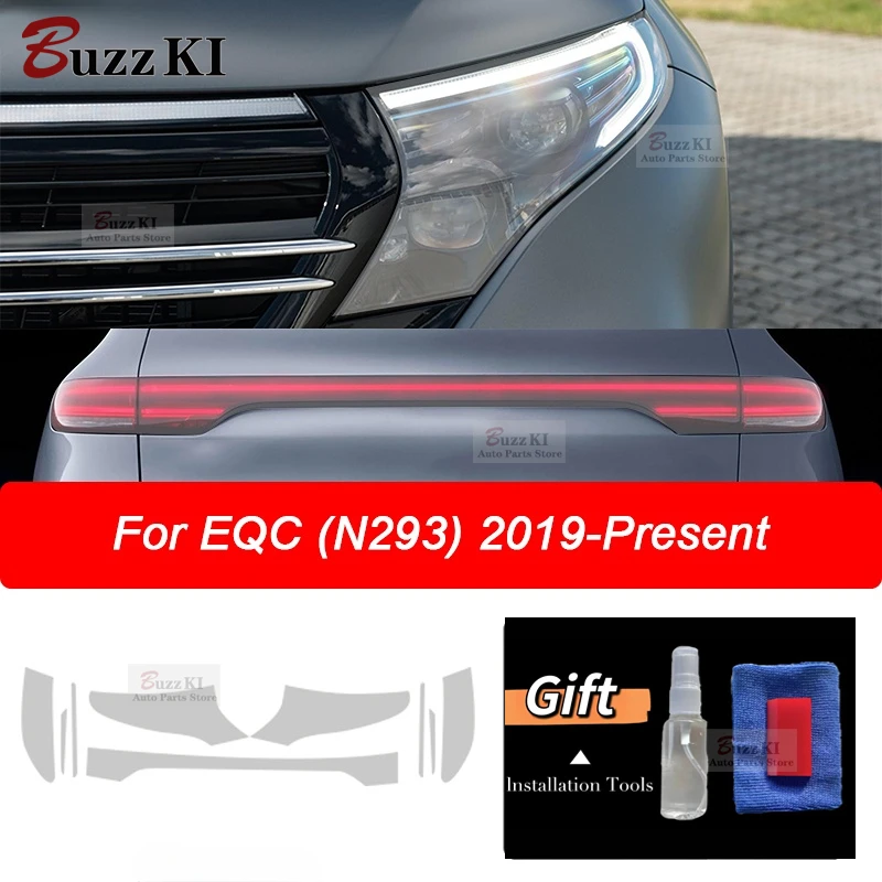 

Car Headlight Protective Film Taillight Protection Transparent TPU Sticker For Mercedes Benz EQC 2020 2021 Accessories