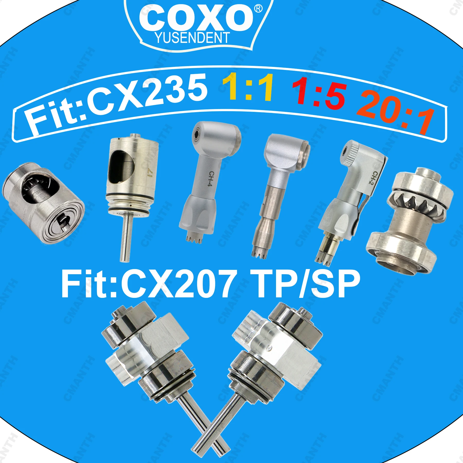 

Original COXO Dental Turbine Cartridge Air Rotor For COXO High/Low Speed Handpiece Contra Angle Handpiece Dentistry Spare Parts