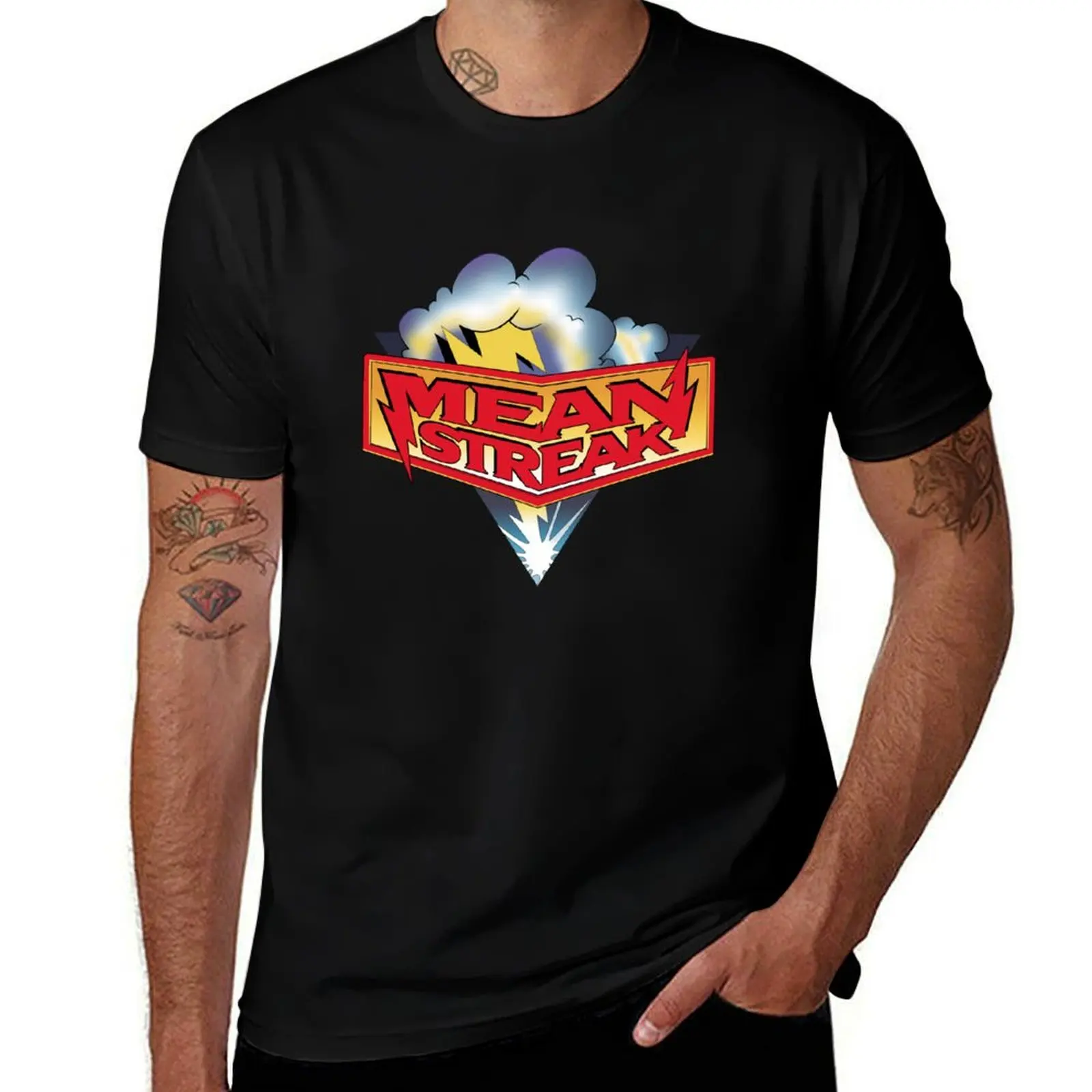 Mean Streak Wooden Roller Coaster T-Shirt No Iron Casual Short Sleeve Top T-Shirt