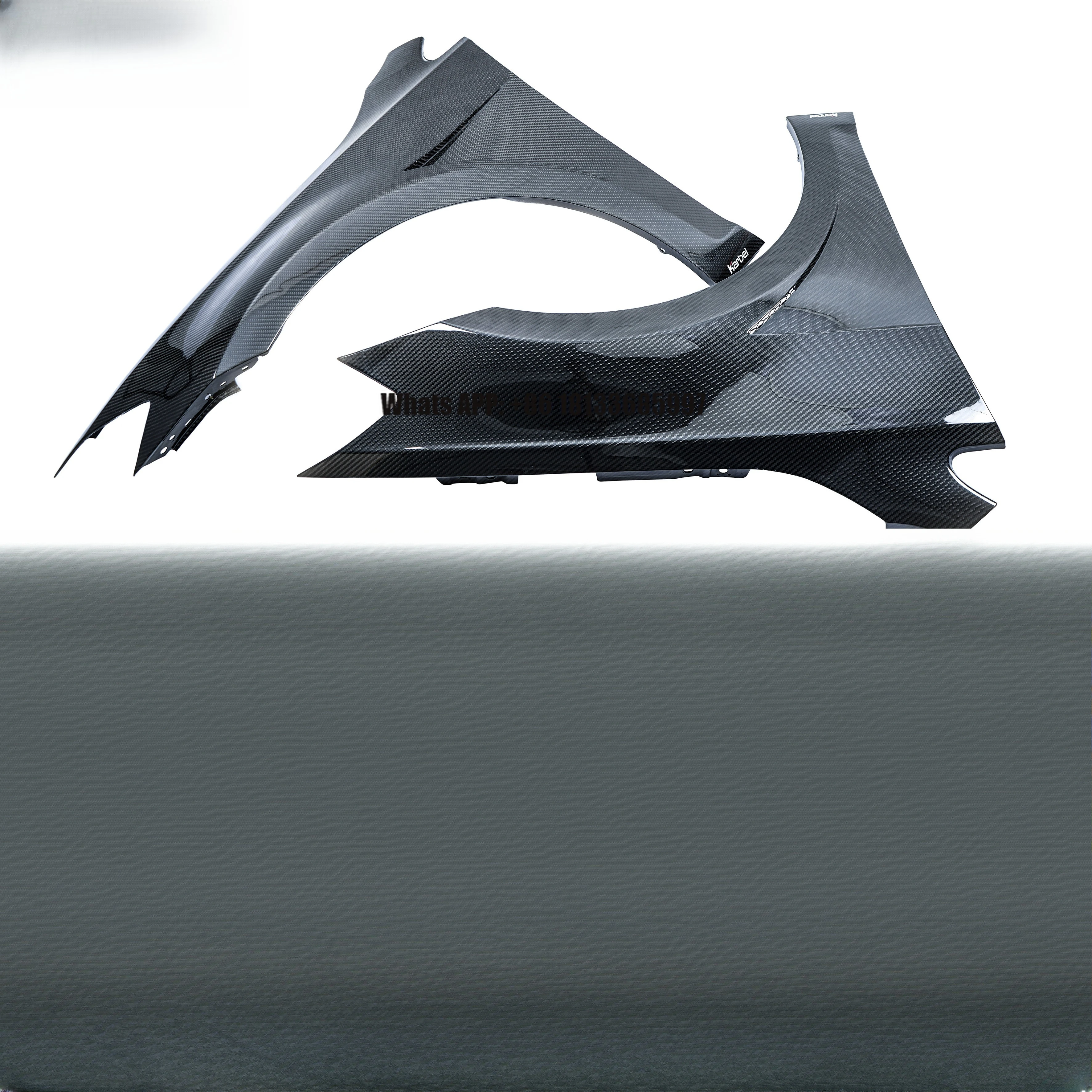 

Karbel Fenders KB Style Dry Carbon Fiber Car Body Kits Black Front Fender for Golf 7.5 GTI MK7.5 2006-2019