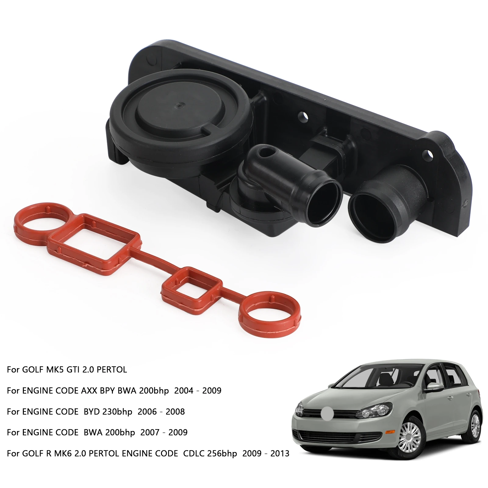 Areyourshop PCV Breather Valve PCV Valve TFSI 06F129101 For VW Golf Mk5 2.0 GTI Mk6 06F129101