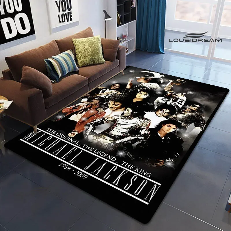 Michael Jackson retro print Carpet rugs for bedroom carpets for living room area rug Anti-Slip carpet anime rug birthday gift