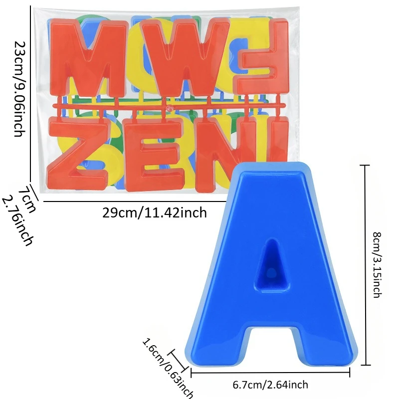 ABC Learning Alphabet Sand Mold Uppercase Letters Zestaw zabawek plażowych dla dzieci i niemowląt Gra w sortowanie kolorów Zabawki Montessori