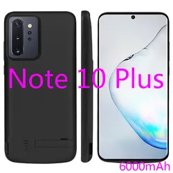 Note 10 Plus shockproof Battery Charger Case For Samsung Galaxy Note 10 Plus Liquid silicone Power Case  Extenal Power Bank Cove