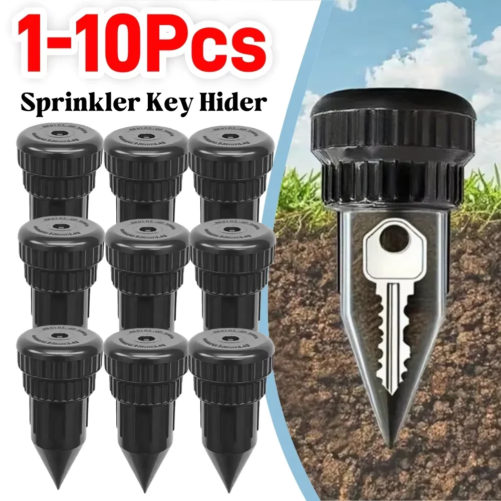 

Водонепроницаемый уличный сейф-тайник для ключей 1-10X в виде фейкового разбрызгивателя, прочный садовый секретный ящик для хранения аварийных запасных ключей