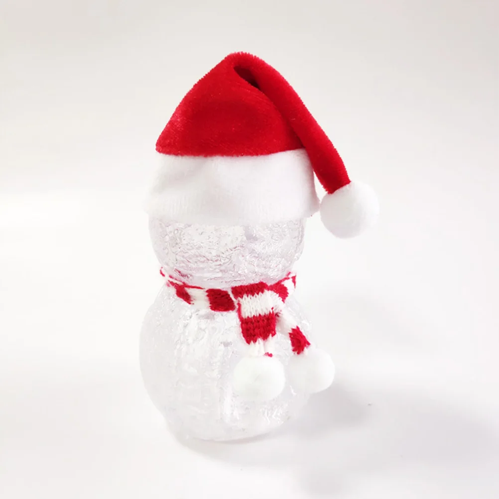 

5Pcs Christmas Knitting Scarf Red White Striped Soft Warm Small Scarf Winter Neck Warmer Decoration Gift Christmas Decorations