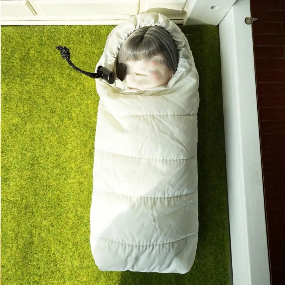 1:12 boneca simulação saco de dormir design de simulação casa de bonecas em miniatura modelo estilo acampamento acessórios decorativos