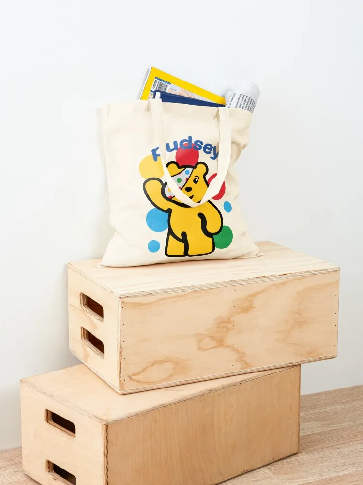 Pudsey Merch Pudsey Tote Bag tote bag screen ecological bags hand bags Fabric bag