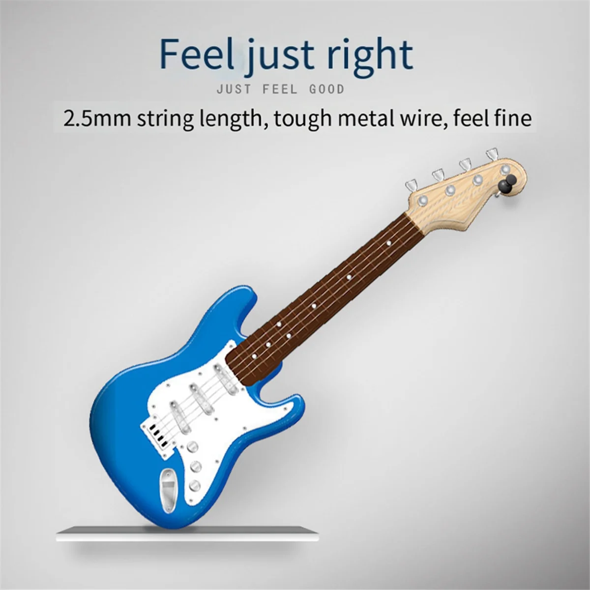 17In Guitar Toy for Kids,4 Strings Electric Guitar Musical Instruments for Children,Portable Electronic Instrument Toy,B