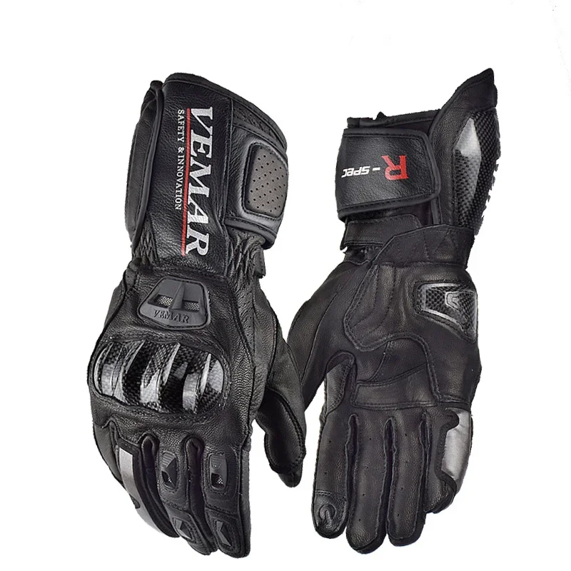 

Motorcycle Gloves, Carbon Fiber Cold and Windproof Gloves, Long Winter Style, Touchable Mobile Phone, Competitive