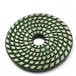 Disco abrasivo diamantato da 4 pollici 1PC 100mm sinterizzato metallo legame ruota lucidante a secco per pietra di cemento segmento turbo tampone abrasivo