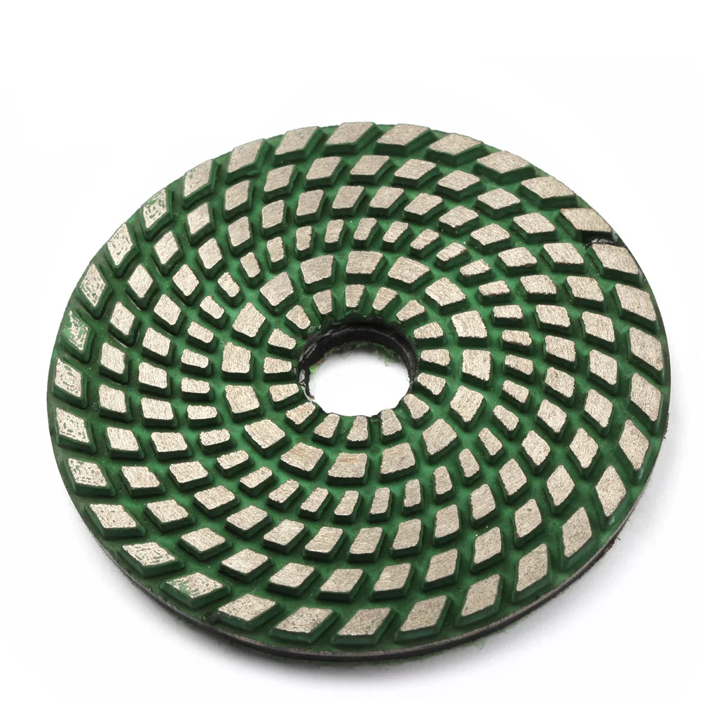 4-calowa diamentowa tarcza szlifierska 1PC 100 mm spiekana metalowa tarcza polerska na sucho i na mokro do betonu i kamienia Turbo Segment Pad ścierny