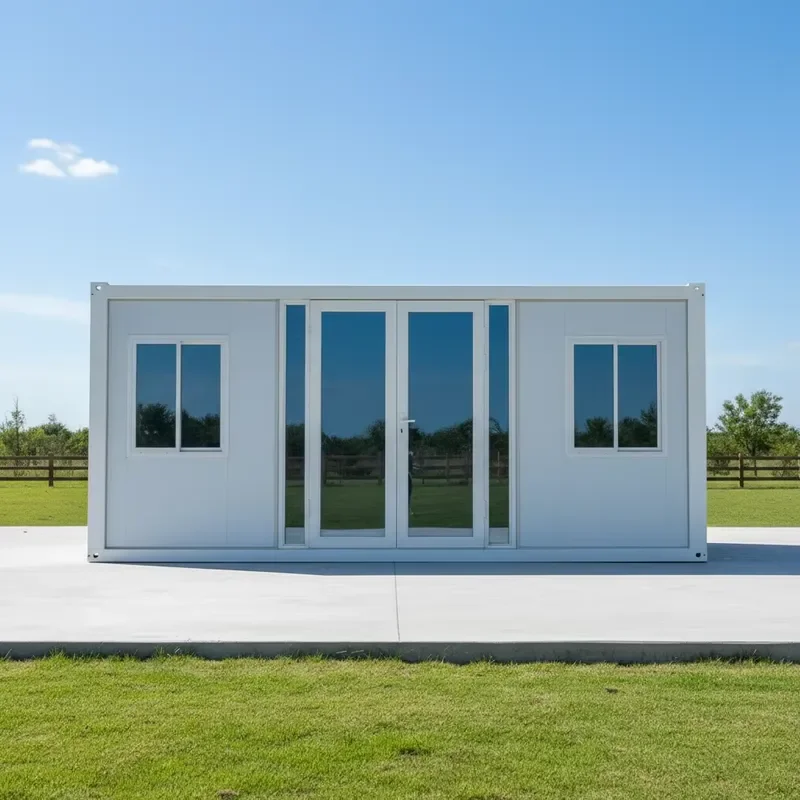 for 20 Foot Custom Folding Container House Space Saving Prefabricated Fireproof Windproof Portable Foldable Housing
