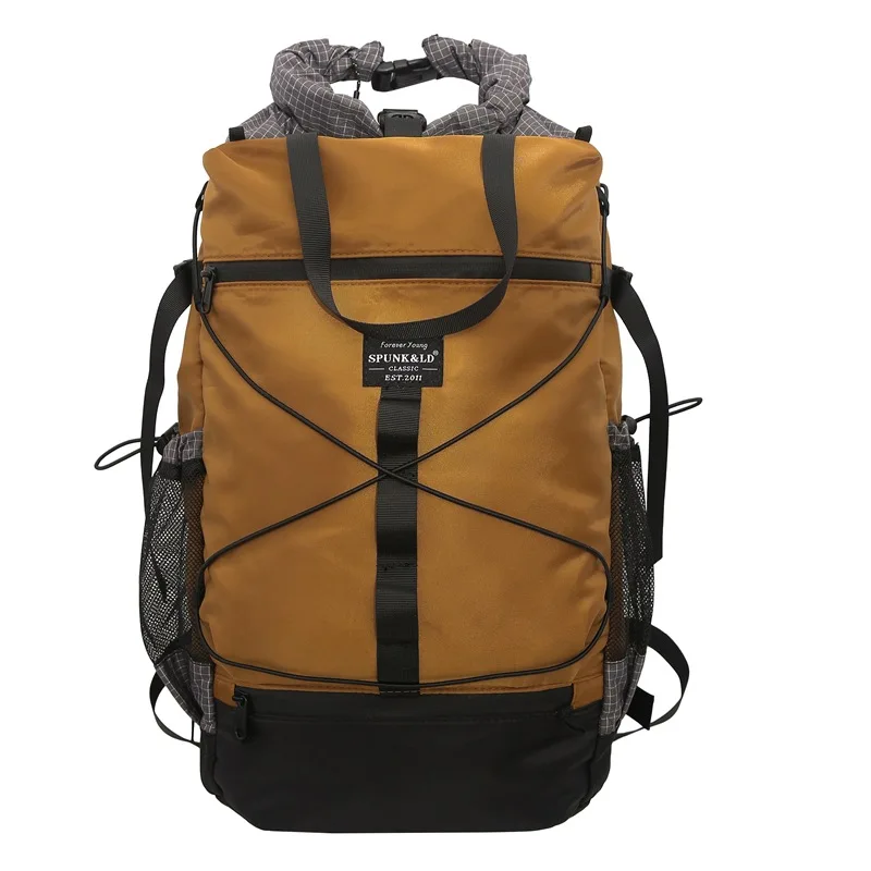 Men Outdoor Travel Backpack Sports Leisure Two-shoulder Bag Large Capacity Light Mountaineering Bag Waterproof Hiking Travel Bag