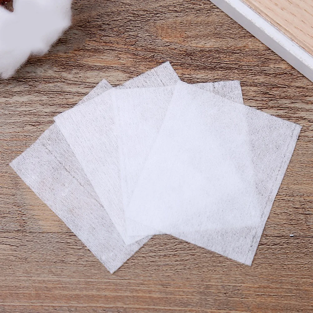 Almofadas de algodão descartáveis para maquiagem, 400 peças, macio, absorvente, tecido não tecido, removedor de maquiagem, almofadas de limpeza facial, portátil para casa, salão de beleza