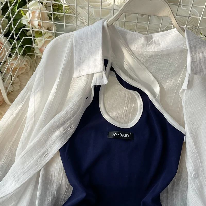 แฟชั่นสาวเผ็ดแยก Neline ห่อรอบ Dr Thin Sun Protection Jacket Casual Sle Women's Ensemble